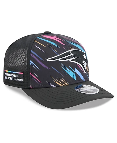 New Era Men's Black New England Patriots 2026 Nfl Cruical Catch 9SEVENTY Adjustable Trucker Hat