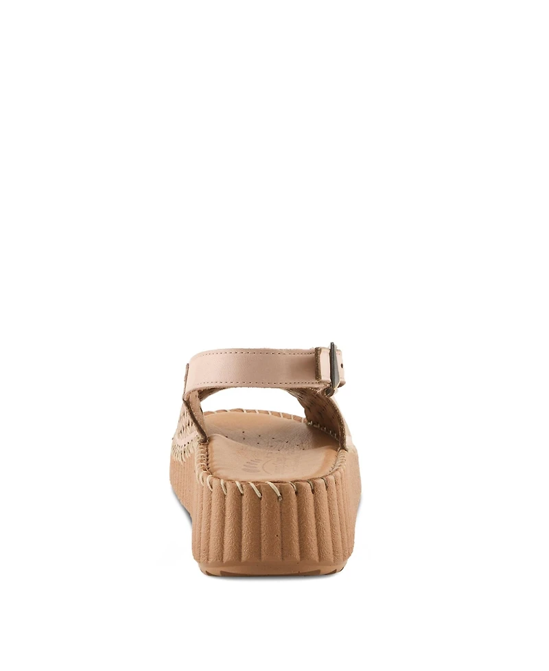 Spring Step Women's Rowyn Slingback Wedge with Cushioned Insole