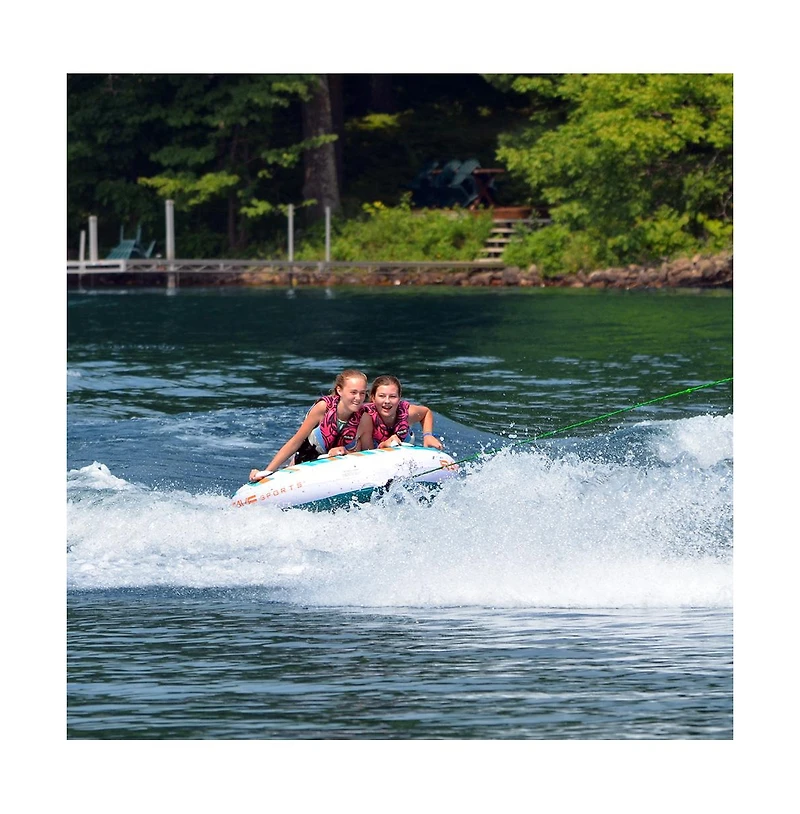 Rave Burst 56" Nylon 2-Rider Towable Boat Tube, Ages 12+