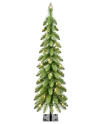 Puleo International 3' Pre-Lit Alpine Pencil Christmas Tree