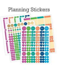 Danrong 14 Month Daily Weekly Monthly Planner With Tab Sections Stickers Pocket Folder Bookmark
