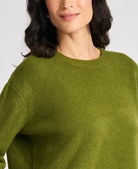 Vince Camuto Women's Elbow-Sleeve Crewneck Sweater