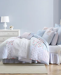 Laura Ashley Hope Patchwork Cotton -Piece Duvet Cover Set