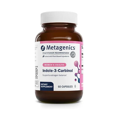 Metagenics Meta Indole 3 Carbinol Supplement Supports Estrogen Hormone Balance, Antioxidant and Liver Health Non Gmo, Gluten Free 60 Capsules