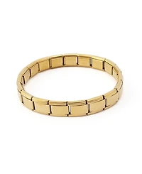 Steve Madden Cubic Zirconia Gold-Tone Link & Chain Stretch Bracelet