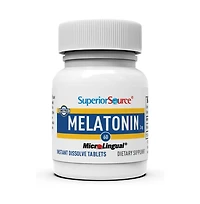 Superior Source Melatonin 3 Milligram, Quick Dissolve MicroLingual 60 Tablets with Chamomile, Sleep Support, Melatonin, for Adults, Non-gmo