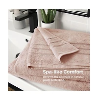 Cariloha Bath Sheet | Blush 40"x70" Turkish Cotton and Viscose Material Blend Extra Smooth, Odor Resistant Highly Absorbent