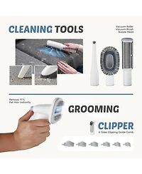 Zeny Professional Dog Grooming Clippers with 2.5L Cup, 3 Suction Modes, Cordless