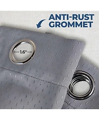Superior Shimmer Textured Blackout Curtain, Set of 2, 52" x 63"