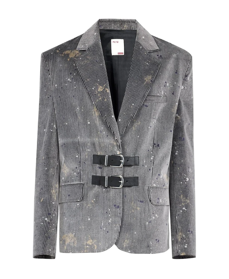 Pcfg Men's Cotton Velvet Tailored Blazer
