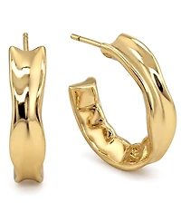 And Now This Edge Gleaming C-Hoop Earrings