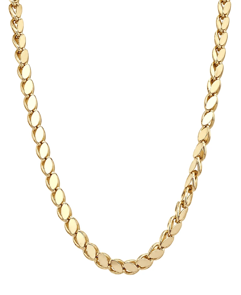And Now This Silver, Gold Plated Brass Chain Necklace