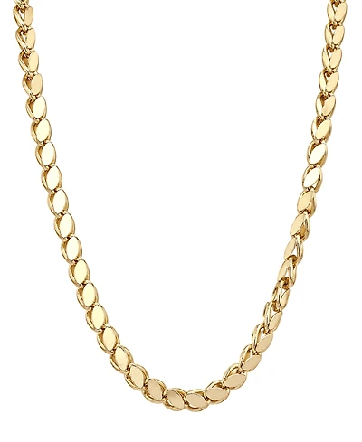And Now This Silver, Gold Plated Brass Chain Necklace
