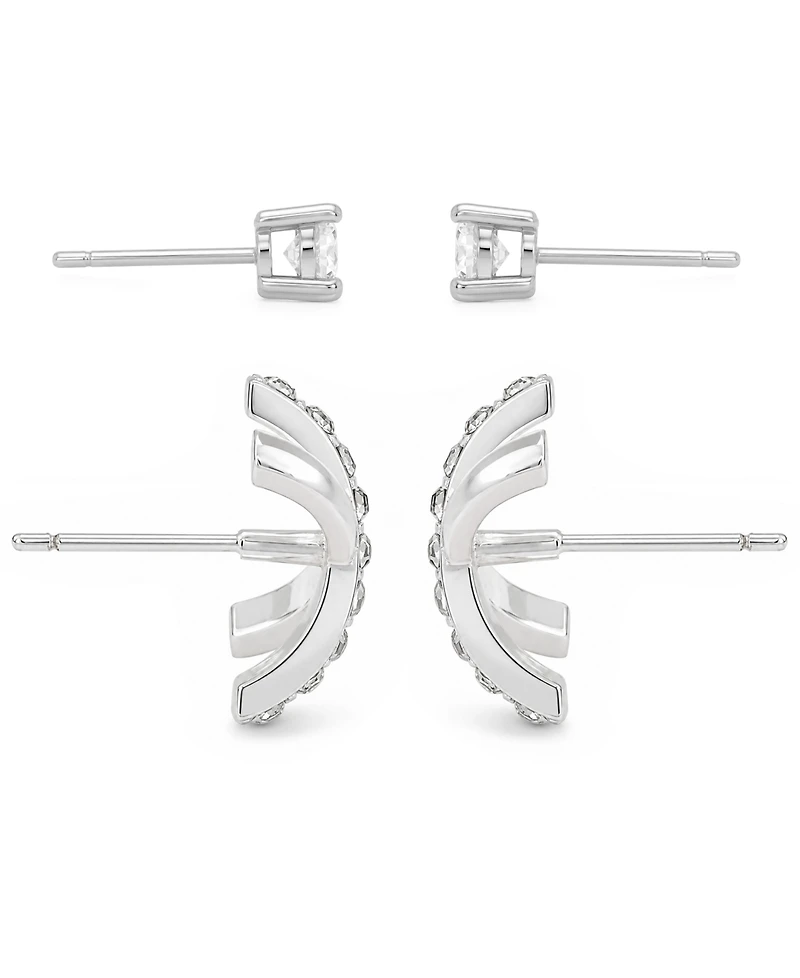 And Now This Crystal Duo Stud Earring Set