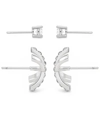 And Now This Crystal Duo Stud Earring Set