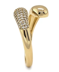 And Now This Cubic Zirconia Bypass Ring