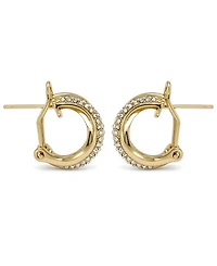 And Now This Clear Crystal Omega Hoop Earring