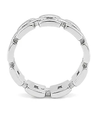 And Now This Silver Plated Link Ring