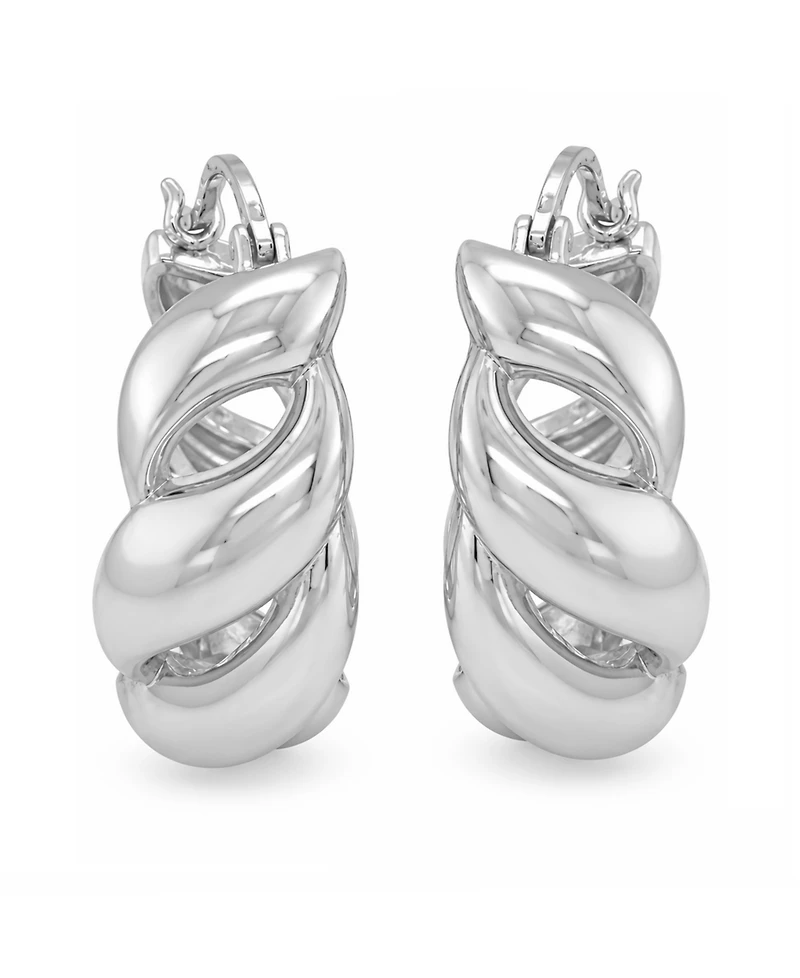 And Now This Open Twisted Hoop Earring