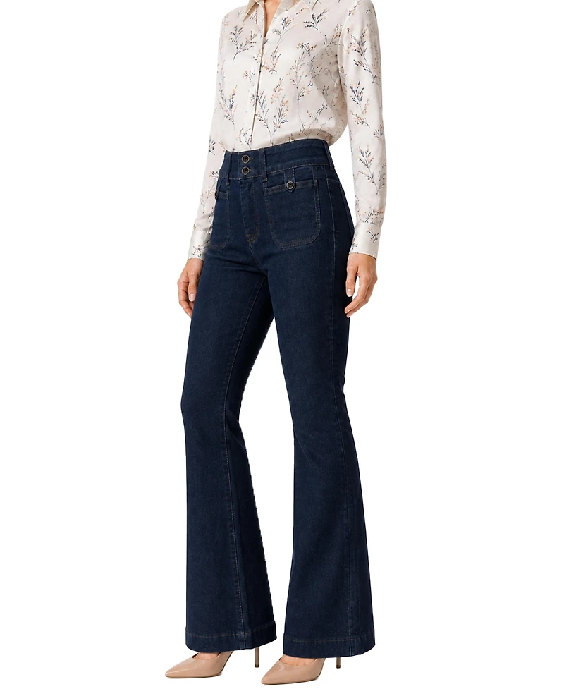 Indigo Poppy Women's High-Rise Tummy Tuck Bootcut Jeans