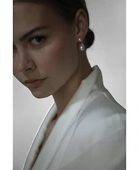 A.b. Ellie Pearl Double Drop Earrings