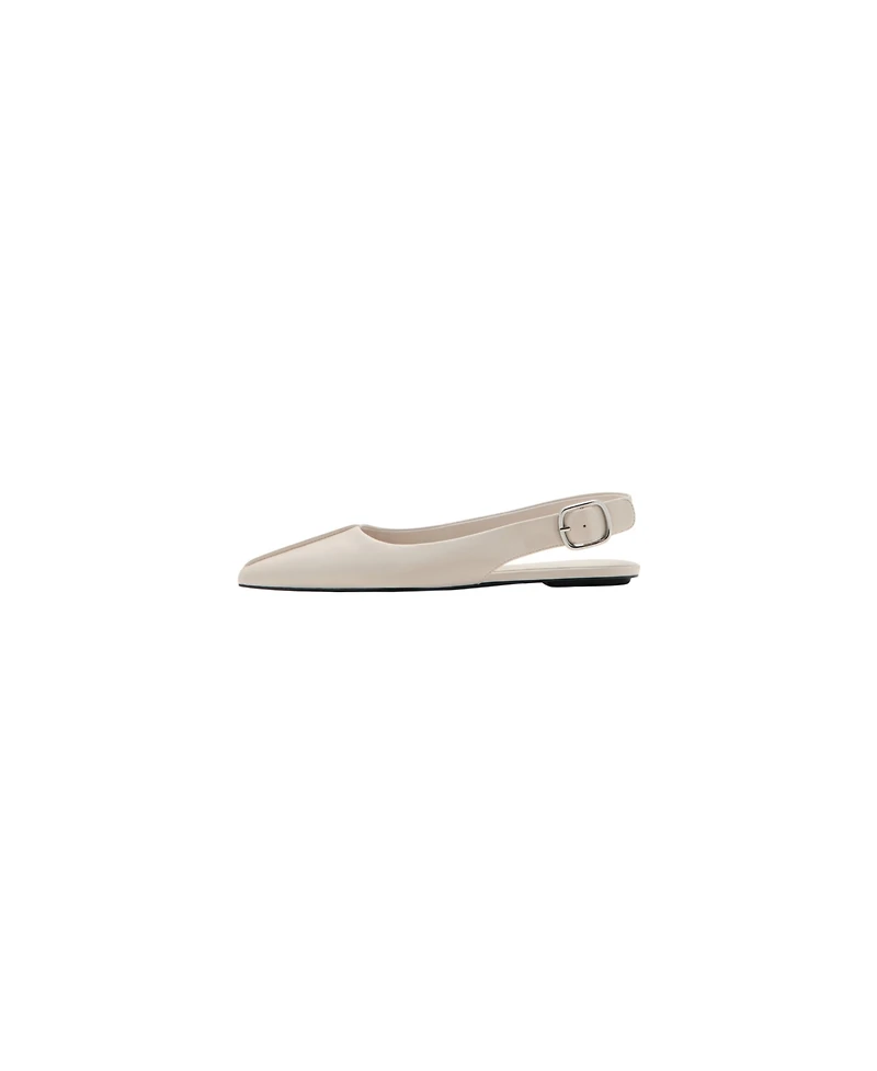 Mango Women's Pointed-Toe Slingback Flats