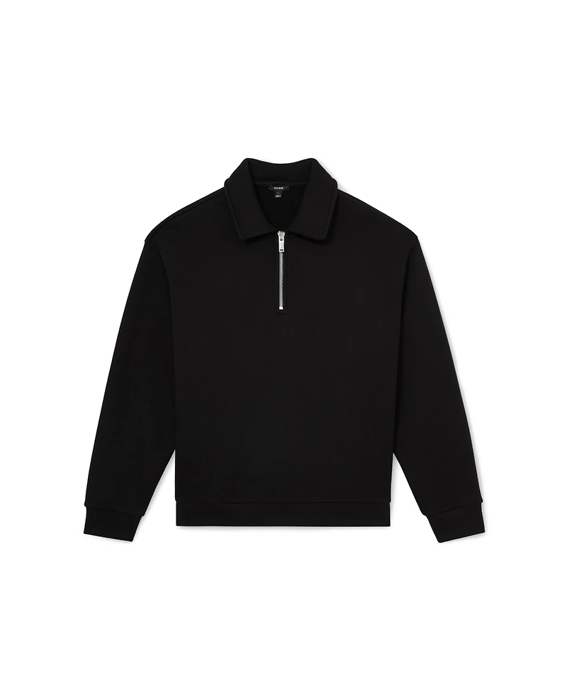Reiss Men's Kurwin Cotton Heavyweight Half-Zip Sweatshirt