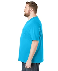 KingSize Men's Big & Tall Shrink-Less Lightweight Pocket Crewneck T-Shirt