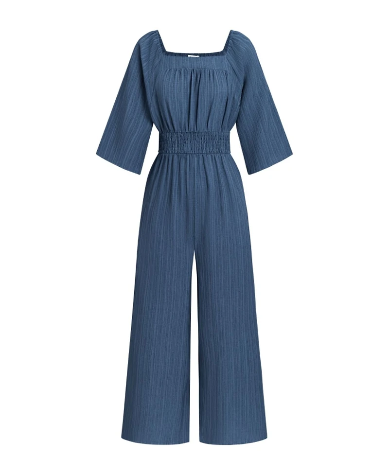 Cupshe Women's Square Neck Straight Leg Jumpsuit