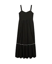 Torrid Plus Belle Isle Empire-Waist High-Low Hem Scallop-Trim Maxi Dress