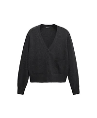 Mango Women's Selection Wool & Cashmere-Blend V-Neck Cardigan