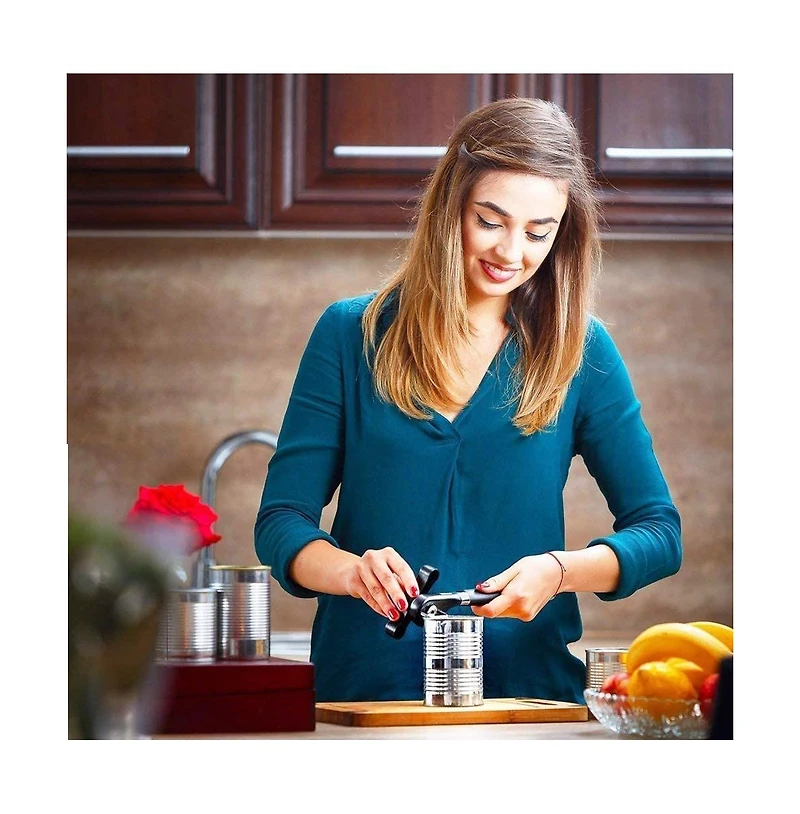Cowin Manual Can Opener Safe Smooth Edge Stainless Steel