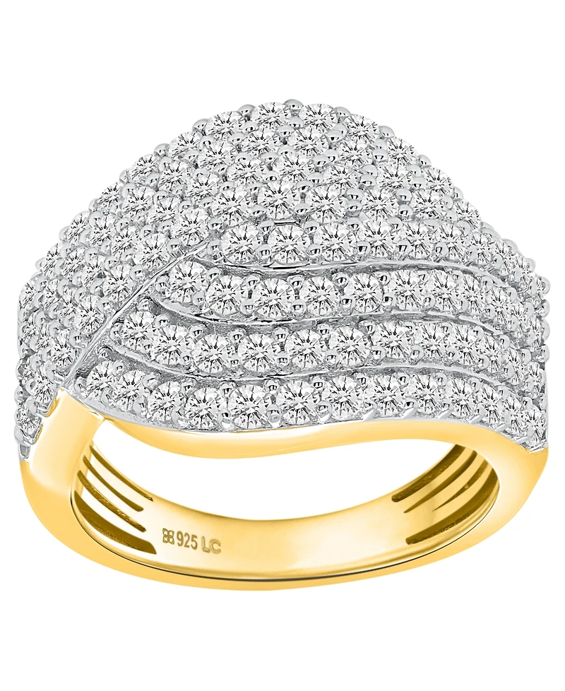 Forever Grown Diamonds Lab Diamond Round Ring (2 ct. t.w.) Sterling Silver