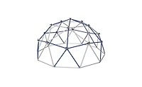 Jack & June Jungle Gym Climber Free-Standing Steel Dome, 86" Diameter x 46" Tall, Ages 3+