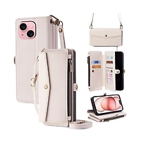 Artudatech Card Holder Detachable Shoulder Strap Wallet Case for iPhone 12–17