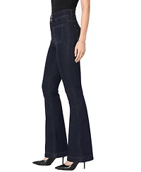 Indigo Poppy Women's Tummy-Control High-Rise Bootcut Jeans
