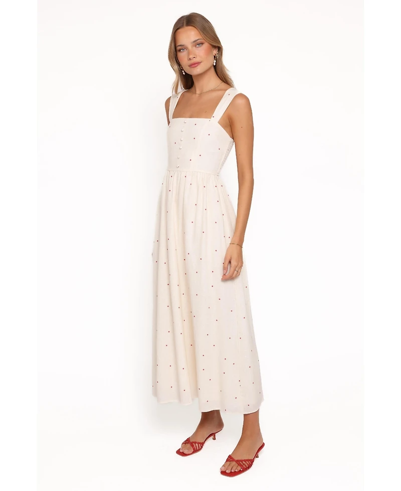 Petal and Pup Women's Caty A-Line Square Neck Maxi Dress