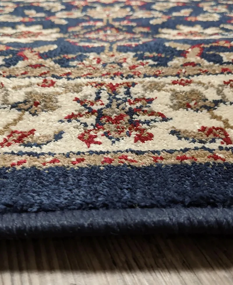 Closeout! Km Home 1592/1082/Navy Pesaro Blue 7'9" x 11' Area Rug