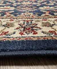 Closeout! Km Home 1592/1082/Navy Pesaro Blue 7'9" x 11' Area Rug