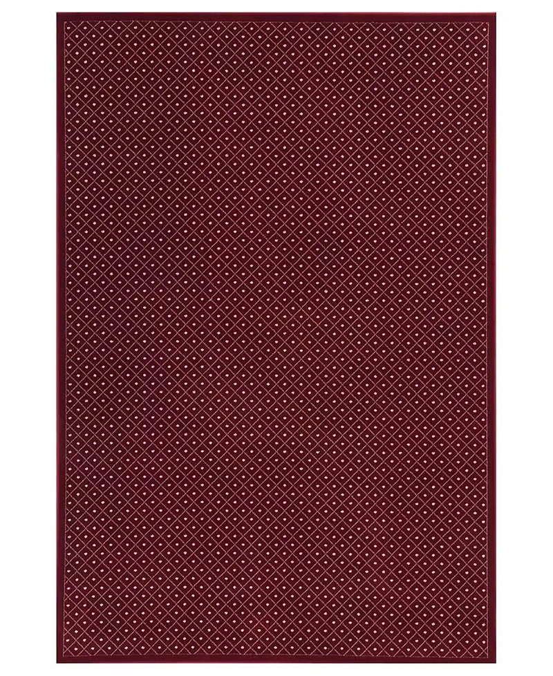 Closeout! Km Home 782/1712/Red Pesaro Red 7'9" x 11' Area Rug