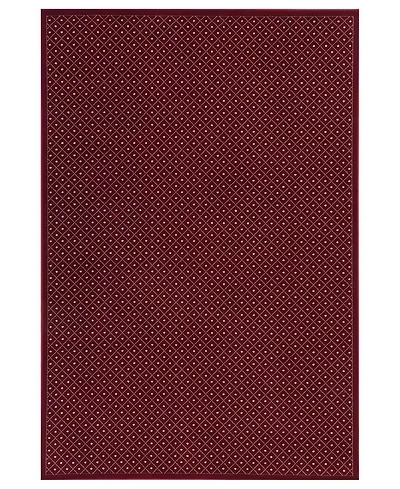 Closeout! Km Home 782/1712/Red Pesaro Red 7'9" x 11' Area Rug