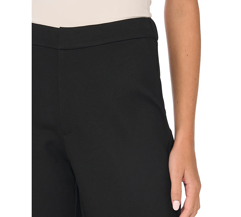 CeCe Women's Mid Rise Wide Leg Pants