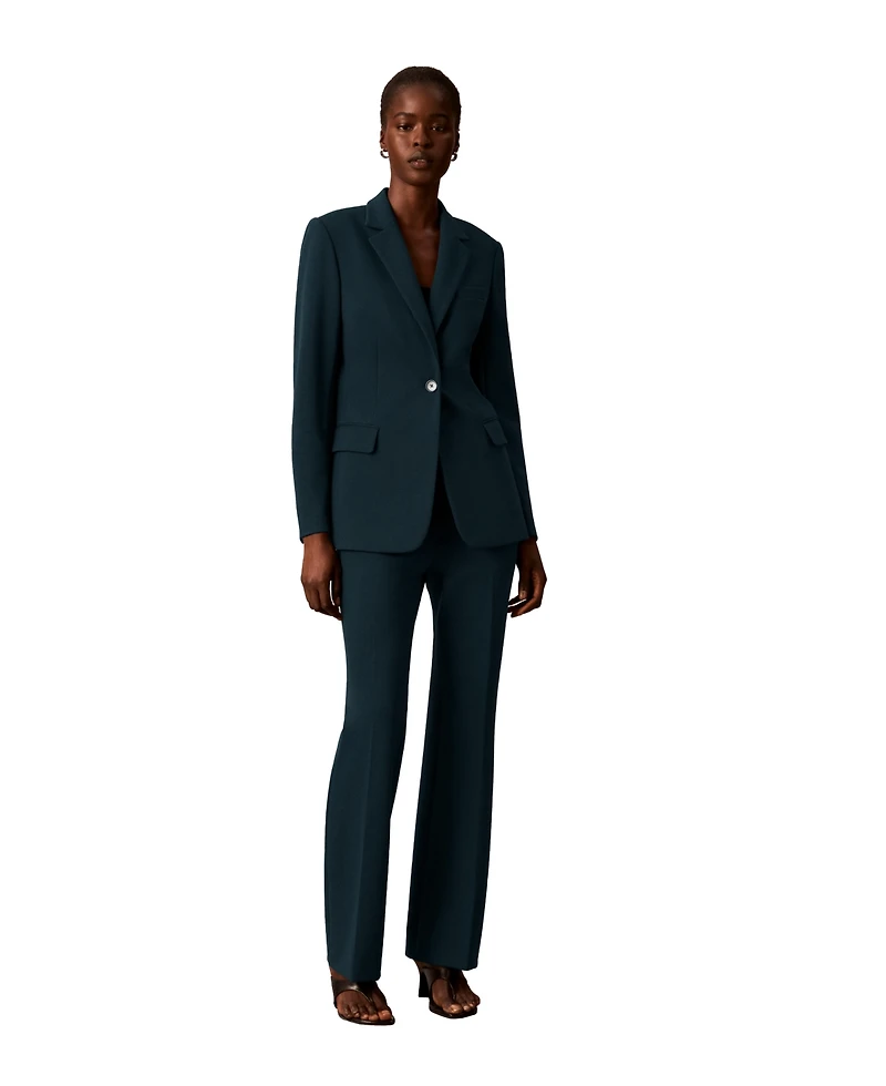 Calvin Klein Petite One-Button Notch Collar Jacket
