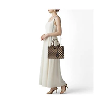 Pre-Owned Prada Women's Symbole Small Embroidered Fabric Tote Bag