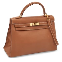 Pre-Owned HERMES Women's Finish Togo Leather Top Handle
