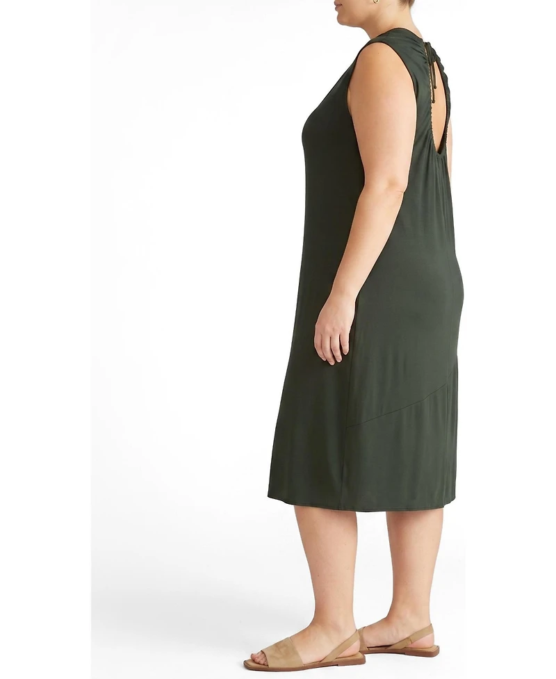Universal Standard Plus Lila Tie-Back Liquid Jersey Dress
