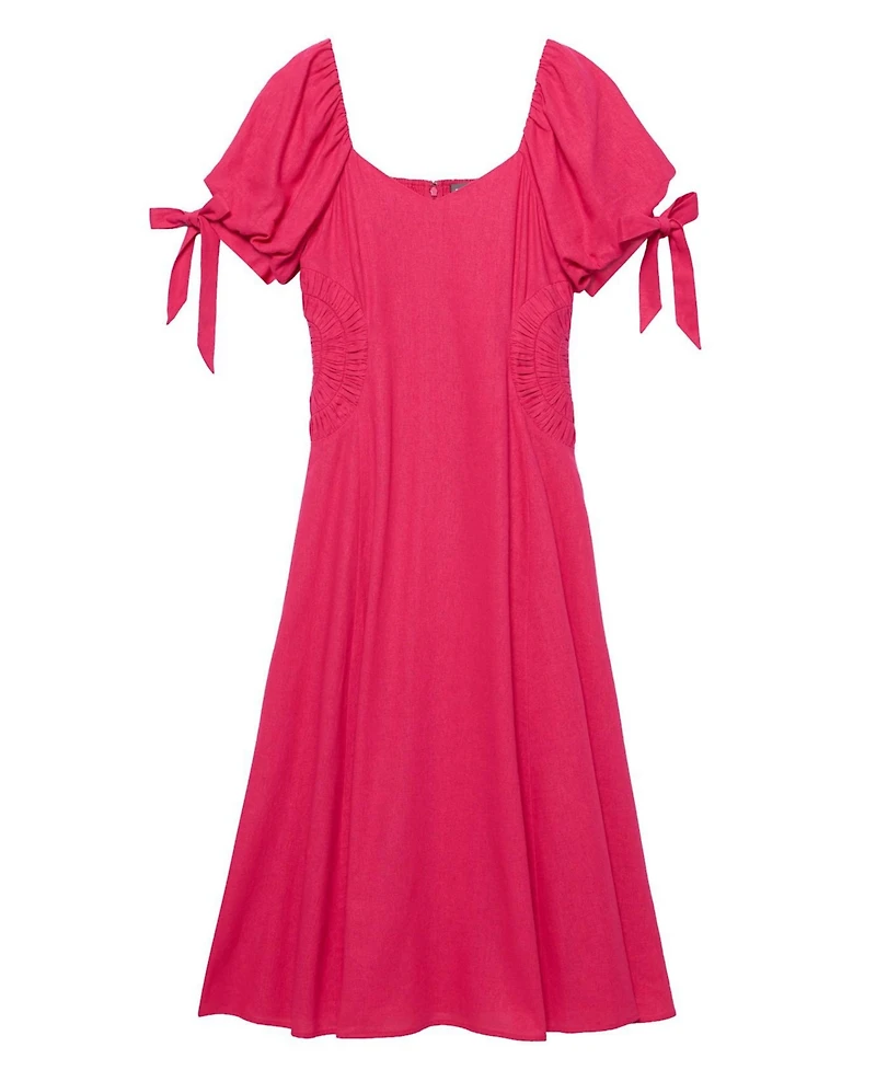 Mint Velvet Women's Linen Blend Tie Detail Maxi Dress