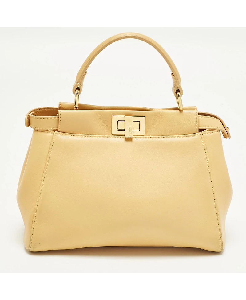 Pre-Owned Fendi Women's Peekaboo Mini Leather Satchel