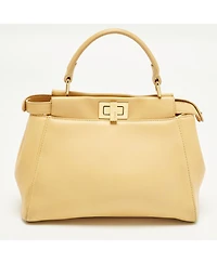 Pre-Owned Fendi Women's Peekaboo Mini Leather Satchel