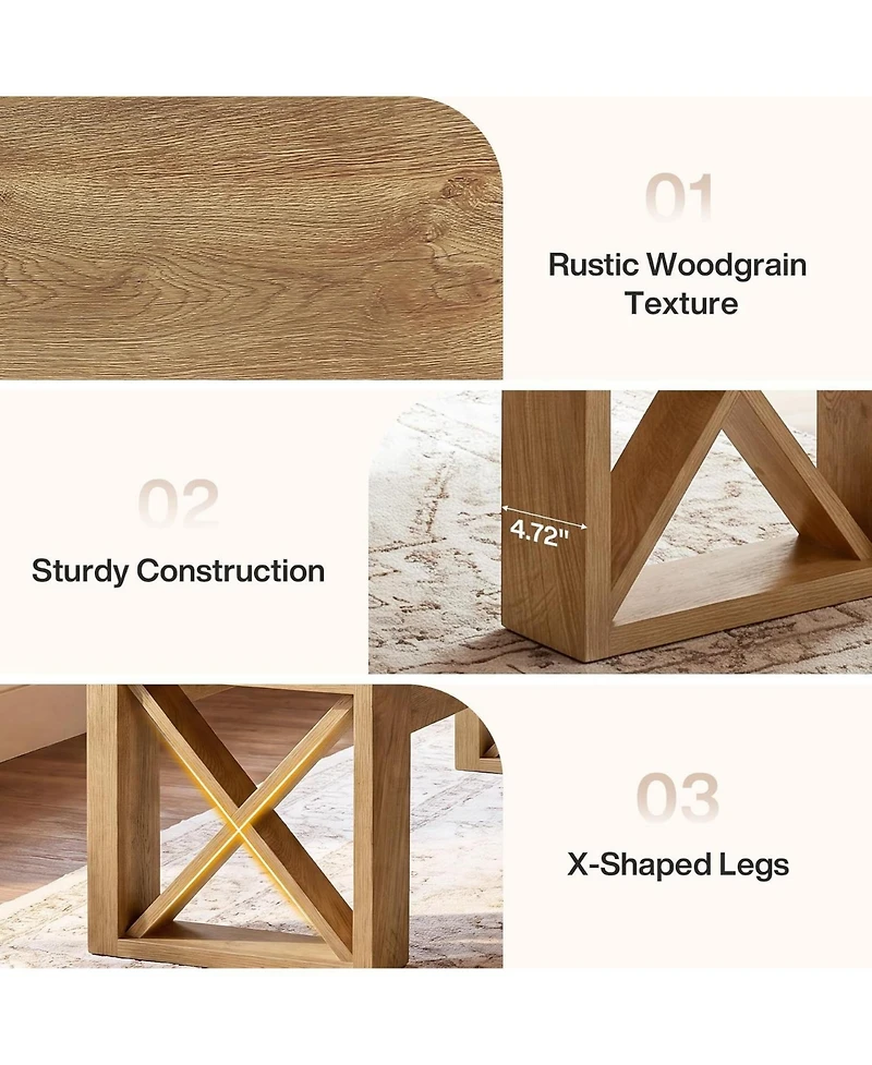 Tribesigns Solid Wood Entryway Bench, Modern End of Bed Bench